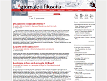 Tablet Screenshot of giornaledifilosofia.net